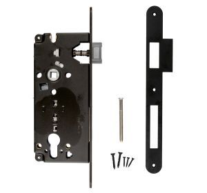 Cilinderslot AGB doornmaat 50mm afstand 85mm - zwart