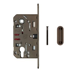 Magneetslot AGB cilinderslot mat brons (PZ) - VP 18mm