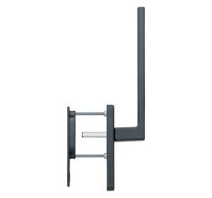 HOPPE hefschuifgarnituur AUSTIN greep-schelp zwart mat F9714