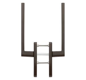 HOPPE hefschuifgarnituur AUSTIN greep-greep bruin F8707