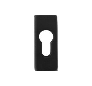 CDF veiligheidscilinderplaatje RECTANGLE zwart (13702)