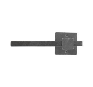 PU toiletrolhouder Q enkel LINKS RM ruw metaal (17411)
