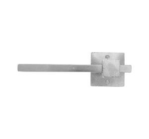 PU toiletrolhouder Q enkel LINKS WBS mat wit brons (17413)