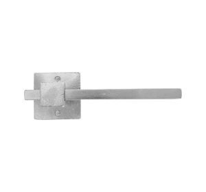 PU toiletrolhouder Q enkel RECHTS WBS mat wit brons (17418)