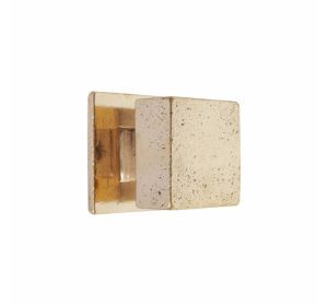 PU Deurtop VIERKANT PQ65 RBP ruw brons gepolijst (18257)