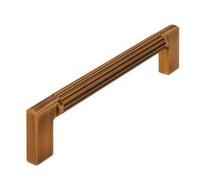 IB kastgreep LINES ROND antiek messing