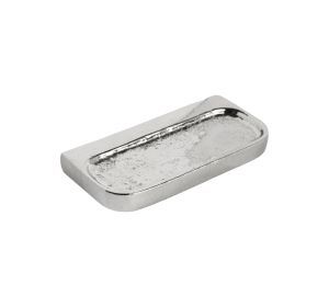 PU kastgreep PLAT 64mm WB wit brons (28823)