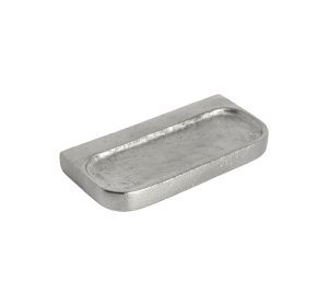 PU kastgreep PLAT 64mm WBS mat wit brons (28824)