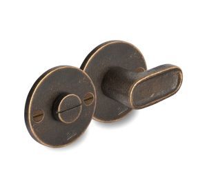 PU toiletgarnituur CAST/50F rond RBD donker brons (28855)