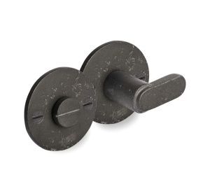 PU toiletgarnituur TUKAN/50F rond RM ruw metaal (28963)