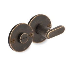 PU toiletgarnituur TUKAN/50F rond RBD ronker brons (28968)