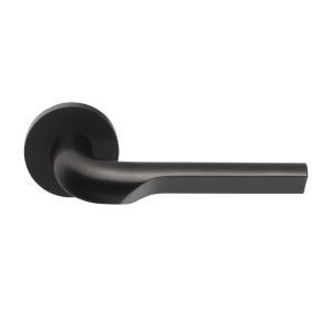 FO deurkruk RIVIO GL100-G IZ mat zwart PVD