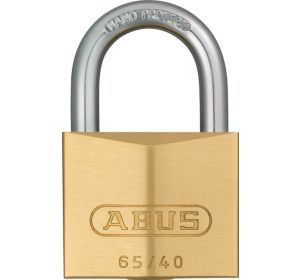 ABUS hangslot 65/40 messing - verschillend sluitend