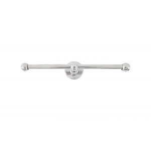 PU toiletrolhouder dubbel WB wit brons (9997)