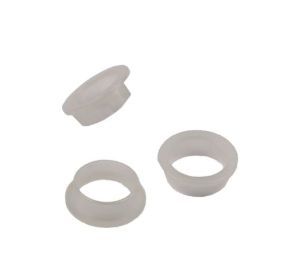 Set nylon krukringen 18-20mm transparant wit (10 stuks)