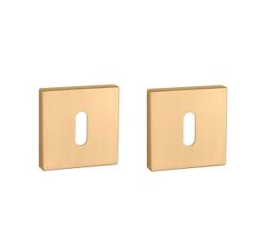 Aprile sleutelplaatjes vierkant 5mm OB KG mat goud