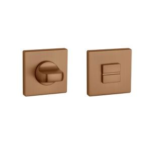 Aprile toiletgarnituur vierkant 5mm WC PN mat koper PVD