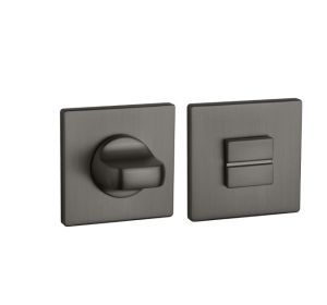 Aprile toiletgarnituur vierkant 5mm WC US-A antraciet satiné