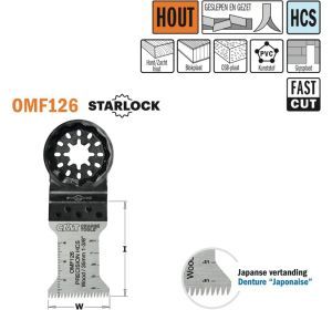 CMT OMF126 multitoolzaagblad Japanse vertanding hout, 35mm