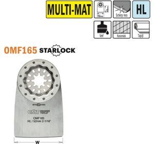 CMT OMF165-X1 HL flexibele spatel / schraper 52mm