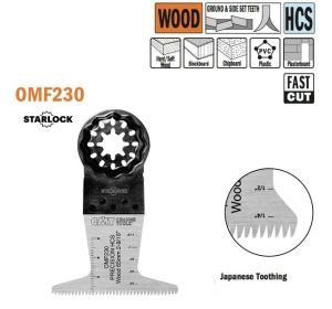 CMT OMF230 multitoolzaagblad Japanse vertanding hout, 65mm