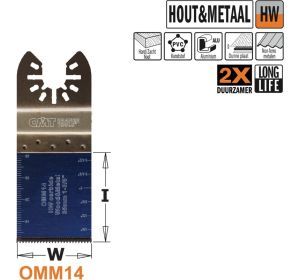 CMT OMM14-X1 multitoolzaagblad voor hout en metaal, 35mm