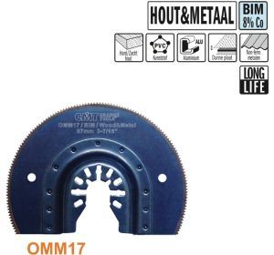CMT OMM17-X ronde BIM multitoolzaagblad hout en metaal, 87mm