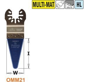 CMT OMM21-X1 HL rechte spatel / schraper, 28mm