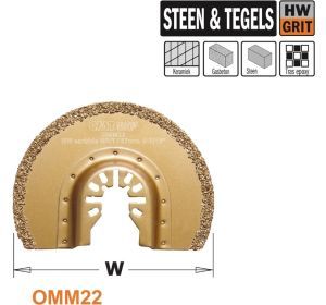 CMT OMM22-X1 ronde HW grit multitoolzaagblad 87mm