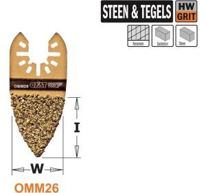 CMT OMM26-X1 grit rasp 35mm (universele koppeling)