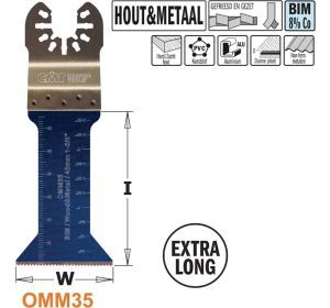 CMT OMM35-X5 multitoolzaagblad voor hout en metaal 42mm (5x)