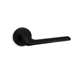 CONV deurkruk 1485 op ronde rozas mat zwart