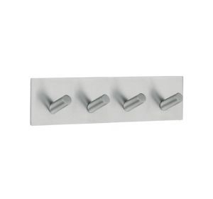 CR kapstok 4 openstaande haken - inox