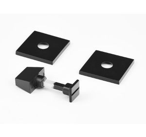 CR toiletgarnituur WC DESIGN vierkant 5mm zwart