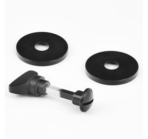 CR toiletgarnituur WC DESIGN rond 5mm zwart