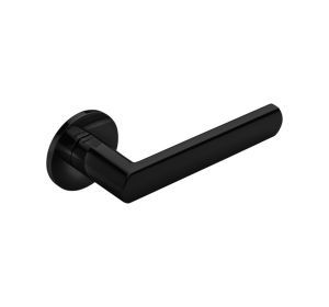 DND deurkruk LUCE 4mm rond (geveerd) zwart