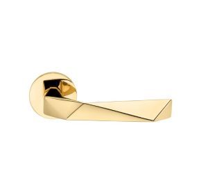DND deurkruk LUXURY rond blinkend goud PVD (BG)