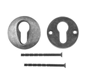 HD veiligheidscilinderplaatje ROND old silver