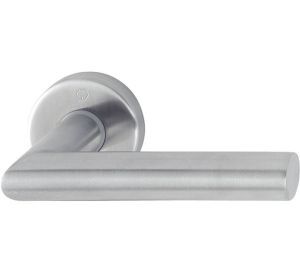 HOPPE deurkruk AMSTERDAM L gelast met snelstift inox (KL3)