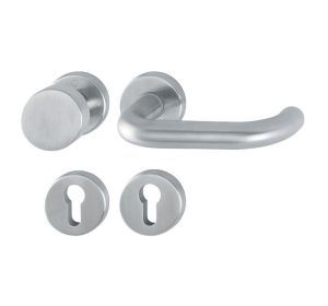 HOPPE deurkruk PARIS + top met snelstift inox (KL3)