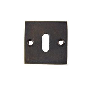 JOLIE sleutelplaatje BB vierkant 52x52 aged bronze J-7021-AB