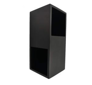 PEH 36.610ZM40 inbouwkom 90x40x40mm zwart mat voor HOUT