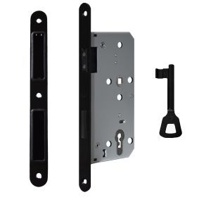 Magneetslot binnendeurslot BB 55 / 72 zwart - VP20mm