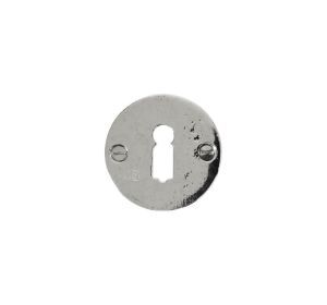 PU sleutelplaatje 50F BB rond WB wit brons (17094)