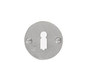 PU sleutelplaatje 50F BB rond WBS mat wit brons (17095)