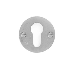 PU cilinderplaatje 50F PZ rond WBS mat wit brons (17100)