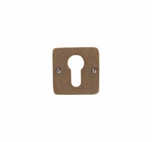PU cilinderplaatje 50Q PZ vierkant RB ruw brons (14603)