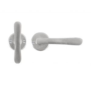 PU deurkruk PHTL/50R T+L WBS mat wit brons (15014)