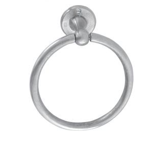PU handdoekring WBS mat wit brons (15360)
