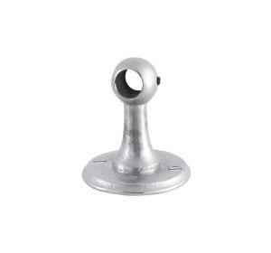 PU middensteun PRst rond kort WBS mat wit brons (15306)